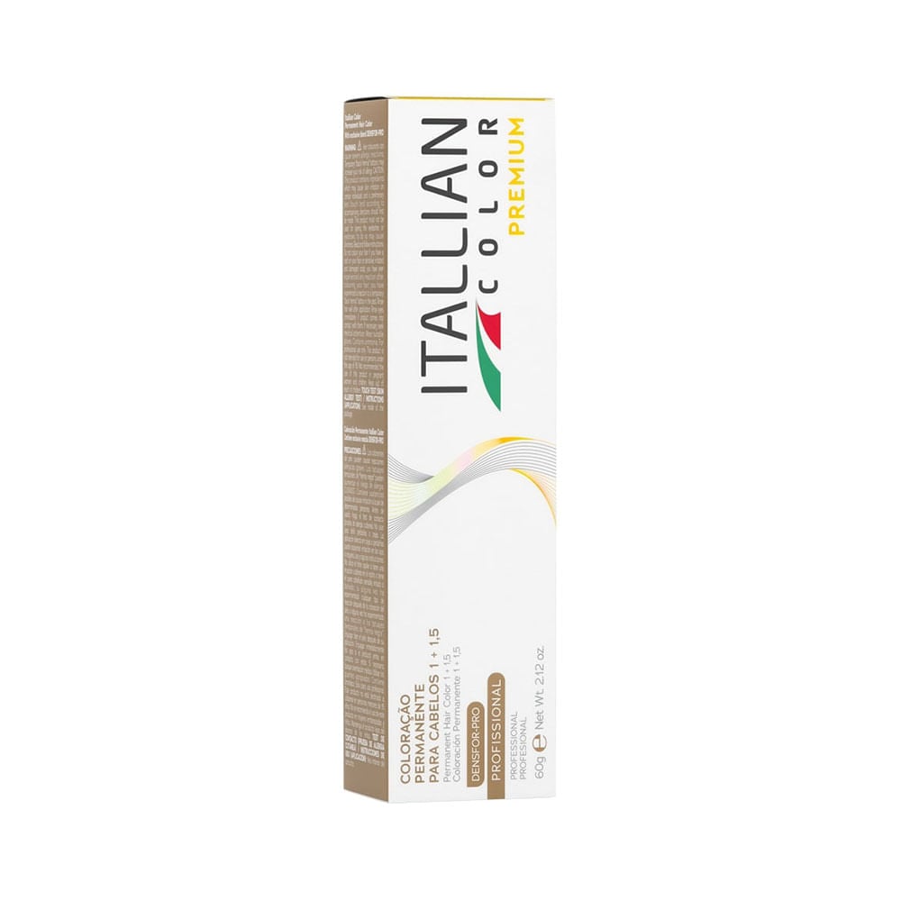 Coloração Itallian Color Premium 7.1 Louro Cinza 60g - embalagem frontal