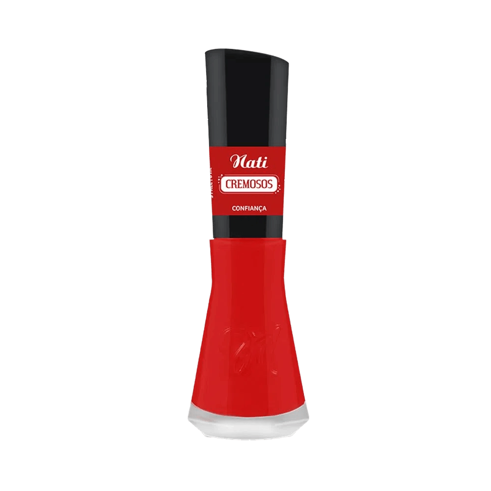 Esmalte Nati Cremosos Confiança vermelho 8ml - imagem frontal