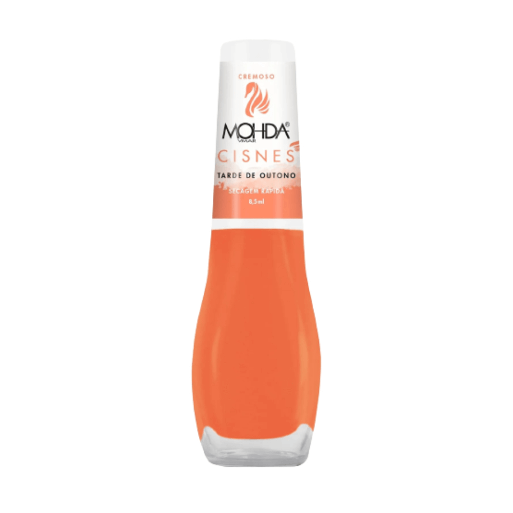 Esmalte Mohda Cisnes Tarde de Outono - frasco laranja cremoso 8,5ml