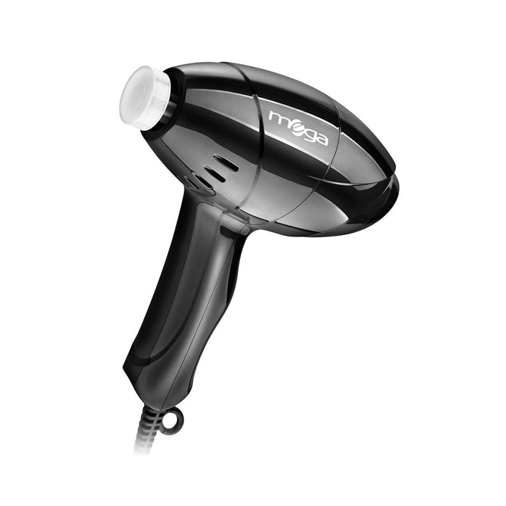 Pedicuro Mega Bivolt preto brilhante, aparelho ergonômico para cuidados dos pés