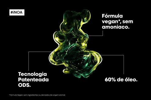 Informações da fórmula: sem amônia, tecnologia patenteada ODS e alta concentração de óleo