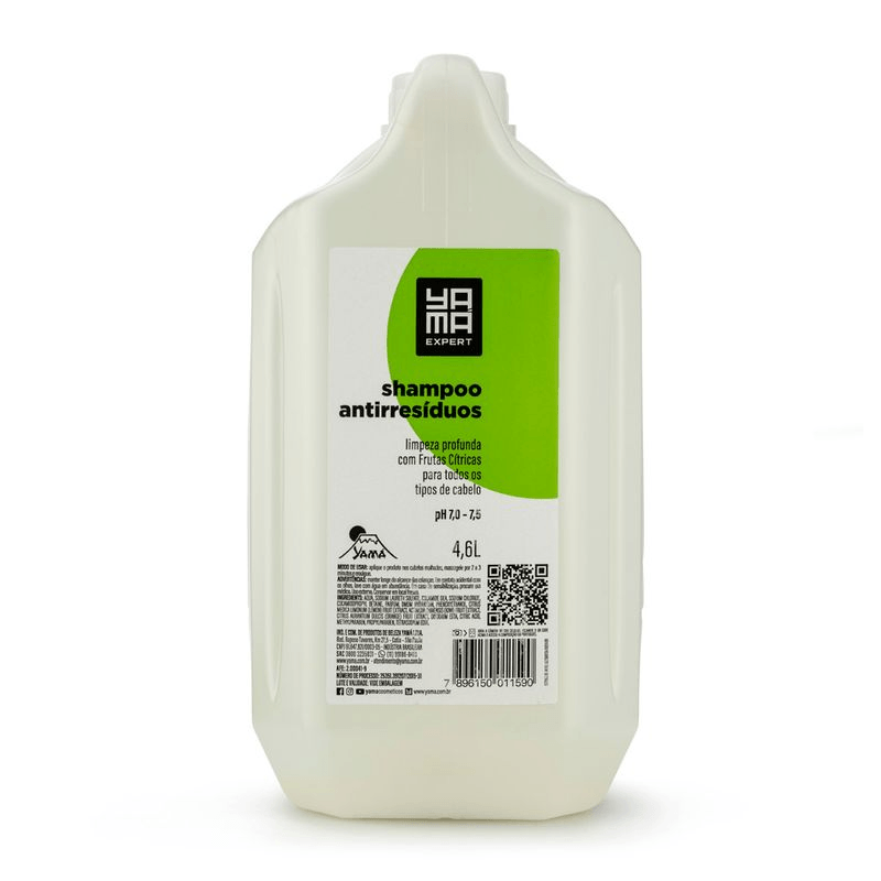 Frasco grande do Shampoo Yamá Antirresíduos 4600ml