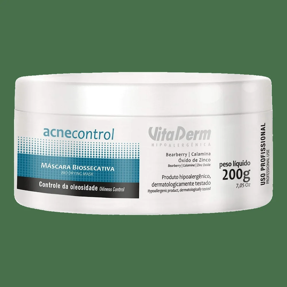 Pote da Máscara Facial Biossecativa Vita Derm 200g frontal
