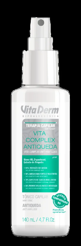 Detalhe do aplicador spray do tônico Vita Derm Vita Complex