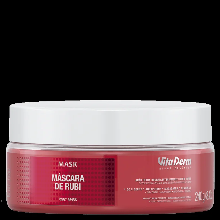 Pote Máscara de Rubi Vita Derm 240g