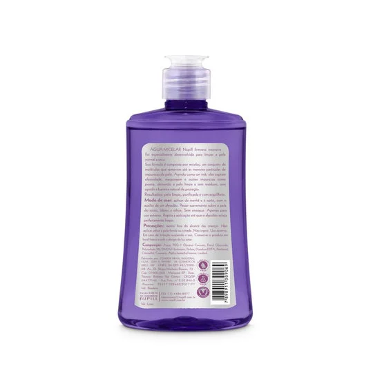 Vista traseira com informações do produto Nupill Firmness 200ml