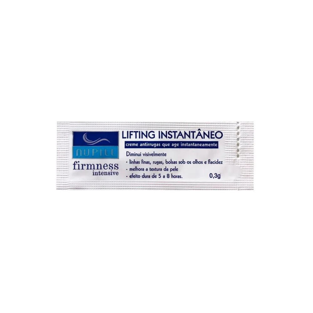 Sachê individual do Creme Nupill Antirrugas Lifting com 0,3g