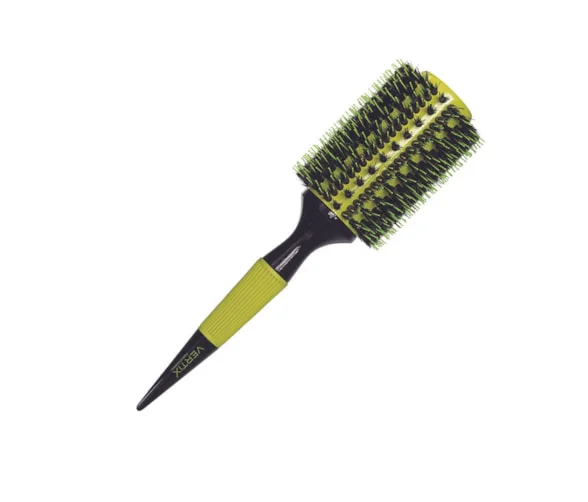 Escova Vertix Ceramic Color 43 em ângulo mostrando cabo ergonômico e design vibrante