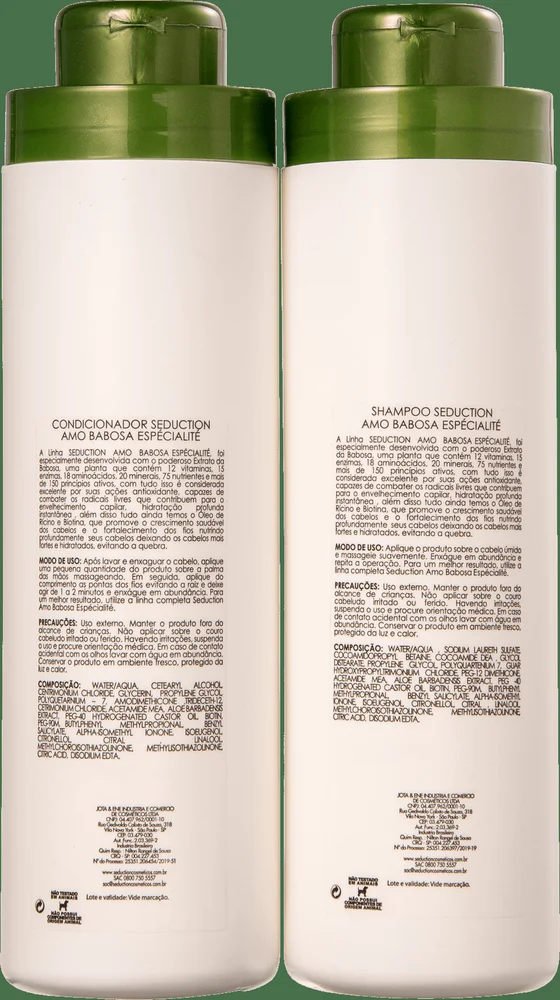 Kit Seduction Babosa Shampoo e Condicionador 800ml