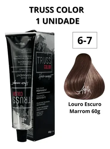 Produto Truss 6.7 mostrando tubo, caixa e amostra da cor