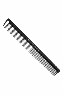 Pente Vertix Carbon Pro Control em ângulo destacando dentes e cabo pontiagudo