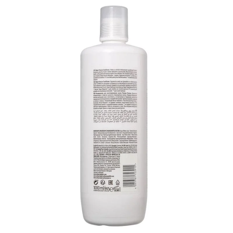 Condicionador Bonacure Repair Rescue 1000ml - verso da embalagem