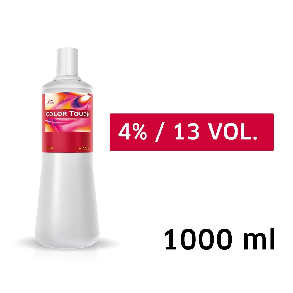 Detalhe do rótulo da Água Oxigenada Touch 13 Volumes Wella Professionals
