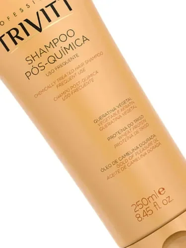 Shampoo Trivitt Pós-Química 250ml Itallian Hairtech embalagem frontal