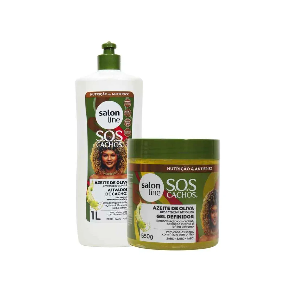 Kit Salon Line SOS Cachos com Ativador e Gel Definidor