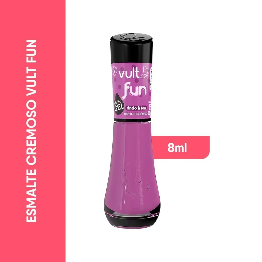Frasco do esmalte Vult Fun Rindo à Toa em fundo branco