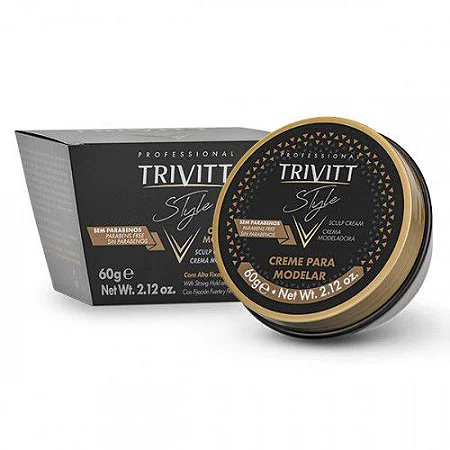 Embalagem fechada do Creme Modelador Trivitt Stylle 60g com caixa