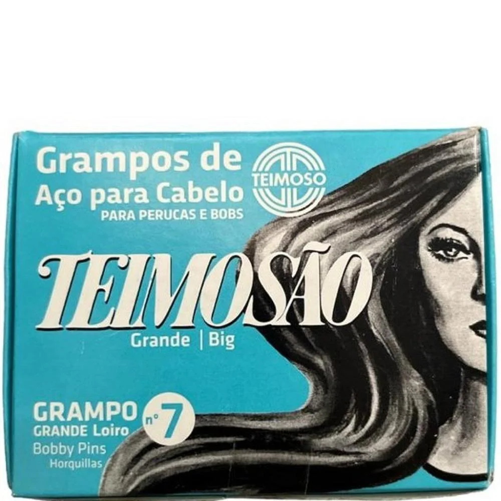 Caixa fechada de Grampos Teimoso Número 7 Loiro