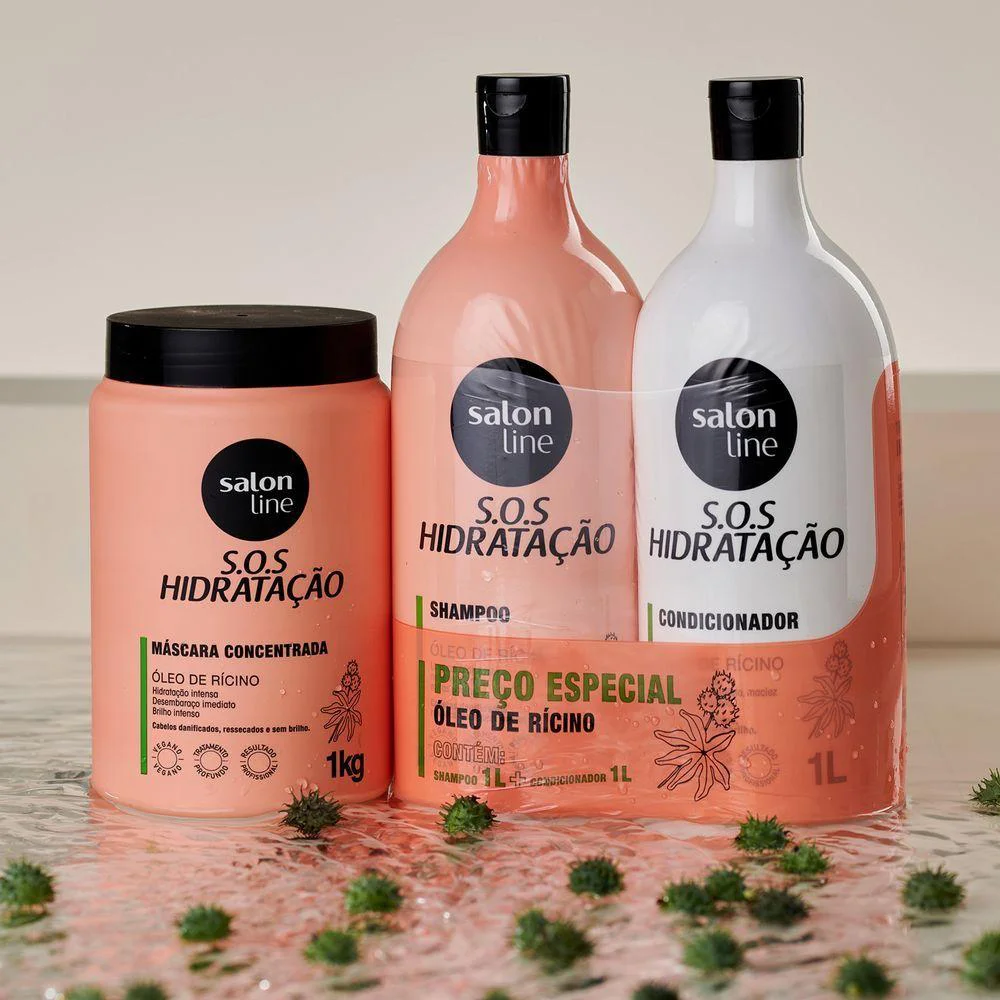 Máscara e kit Salon Line S.O.S Hidratação Turbinado