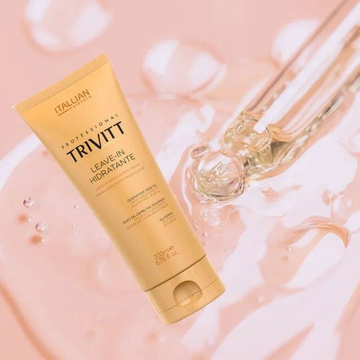 Leave-in Trivitt com destaque para textura cremosa e ingredientes