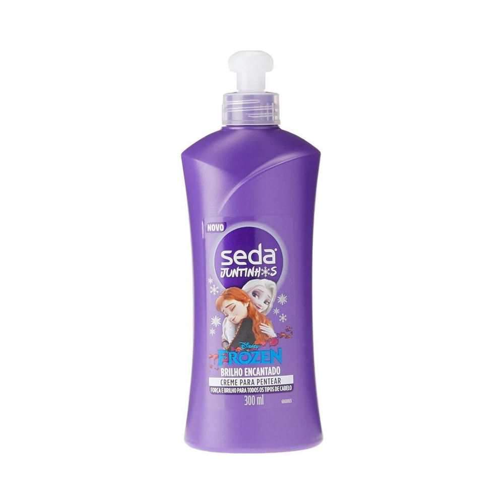Creme para Pentear Seda Juntinhos Frozen Brilho Encantado 300ml - vista frontal