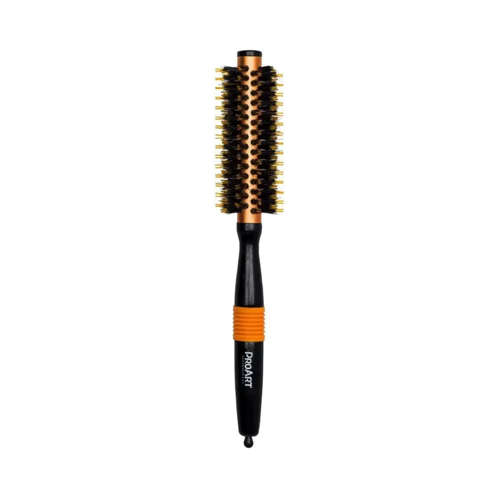 Imagem da Escova ProArt Metálica 15mm Laranja destacando corpo metálico e cabo ergonômico