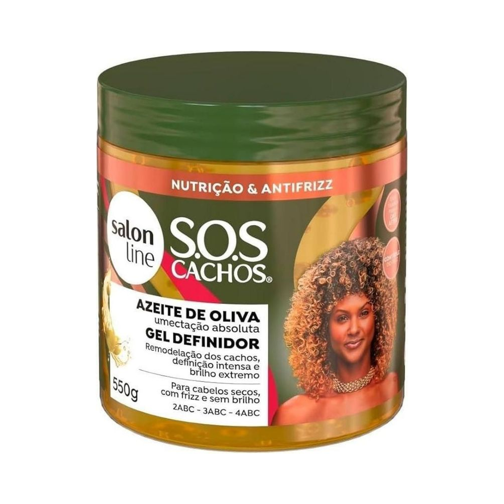 Gel Definidor Salon Line SOS Cachos 550g com azeite de oliva