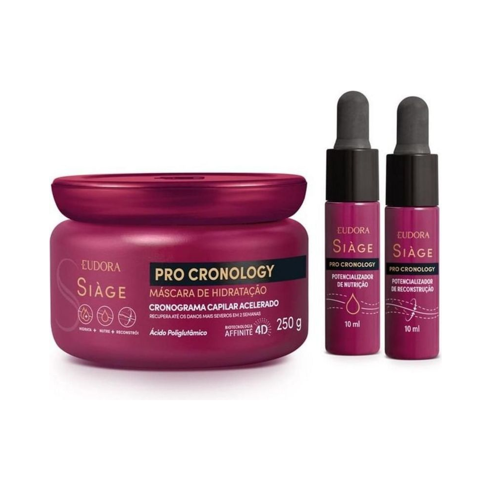 Máscara de hidratação Siàge Pro Cronology com potencializadores de nutrição e reconstrução