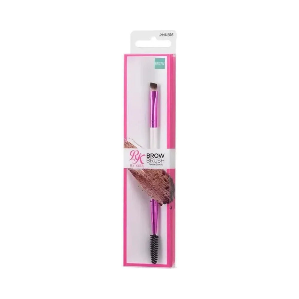 Pincel RK By Kiss em blister transparente - visual da embalagem e produto