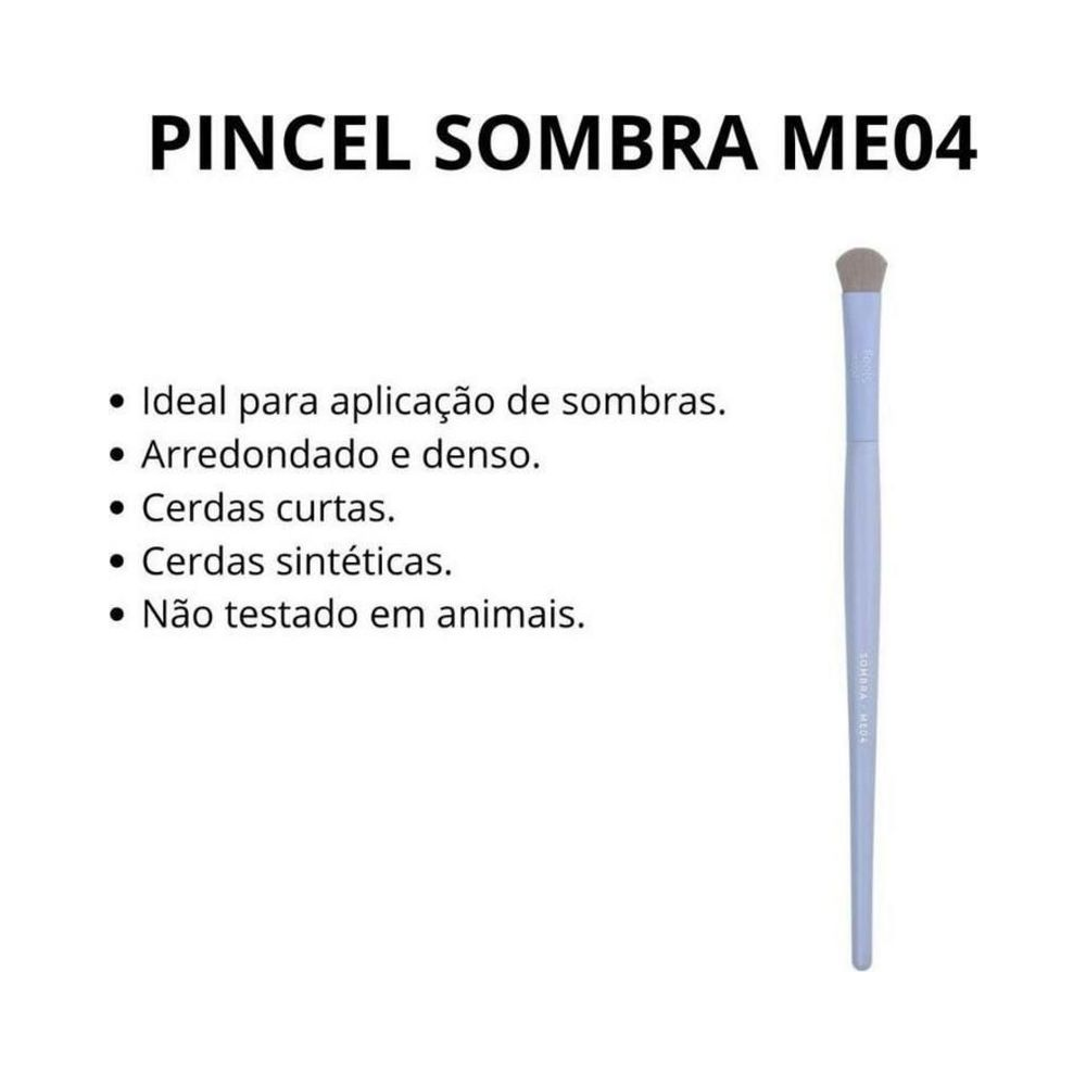 Pincel ME04 Ruby Rose Feels Mood com descrição de atributos